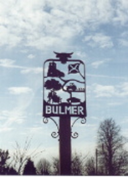 Village of Bulmer in Essex  logo