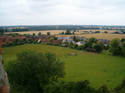 The view of Bulmer Street from the church tower