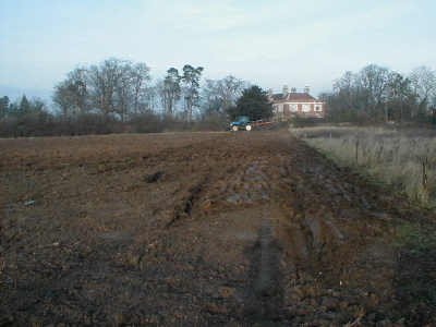 The meadow is ploughed
