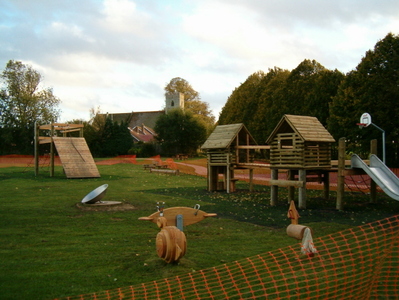 The play area is nearly ready