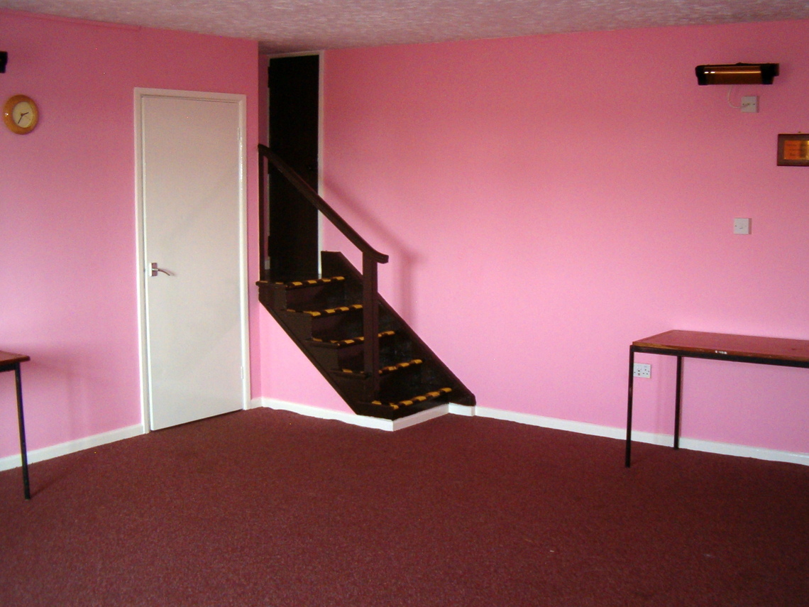 Entrance to stage from back room
