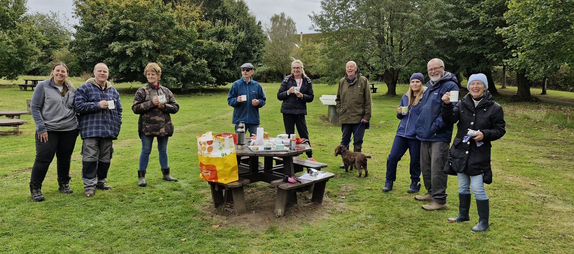 A well earned coffee and CAKE!