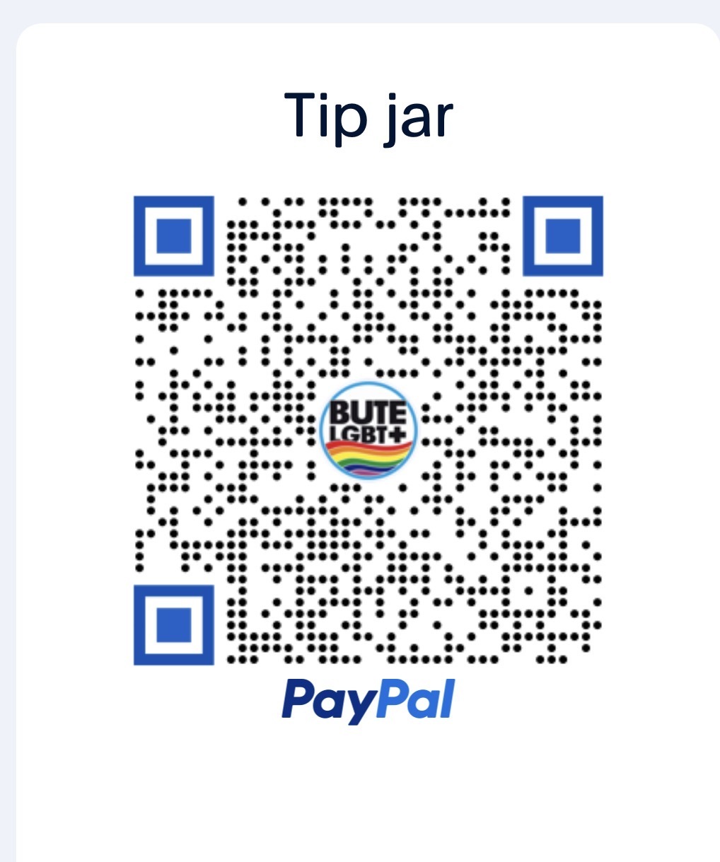 QR code for PayPal account tip jar