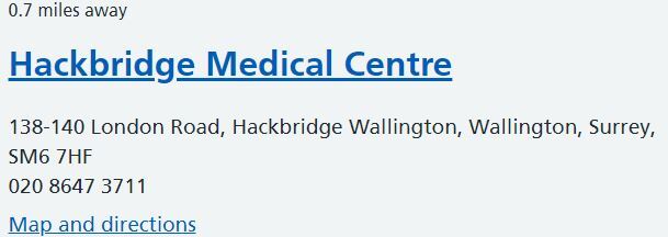 Hackbridge Medical Centre
