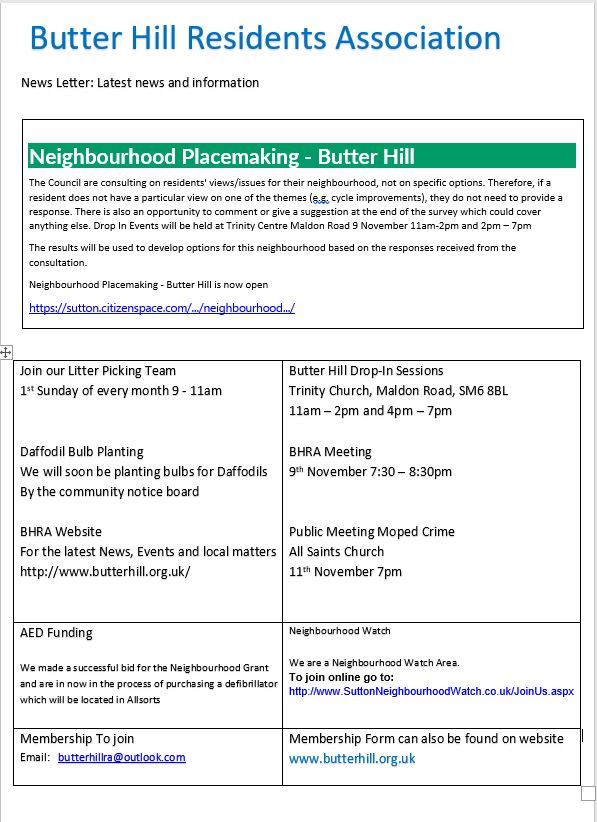 October 2021 Newsletter