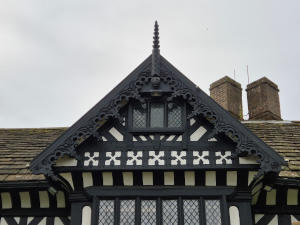 A gable on a Tudor house