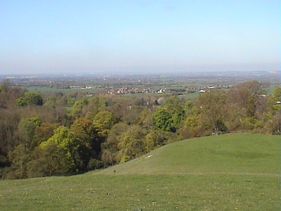 View over Aylesbury Vale from Ellesborough, 19th April, 2007