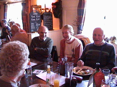 Christmas lunch at The Firecrest, 18th December, 2004