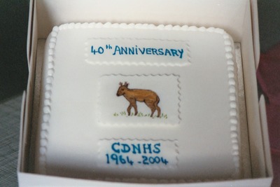 Celebration cake for the CDNHS 40th Anniversary, 2004