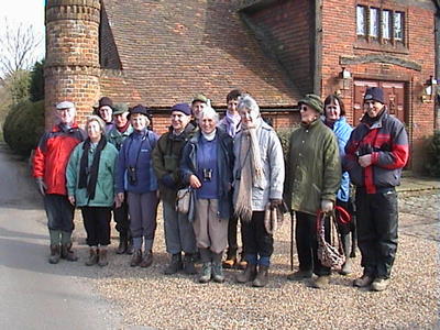 Members at Little Pednor, 18th March, 2006