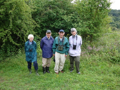 Margaret & Alan Morris, Richard Tomlin & Sue Brawn on the field trip to Holtspur Bottom Reserve (UTB -BC)