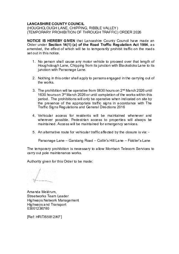 Road Closure 2nd March 2026 (1)