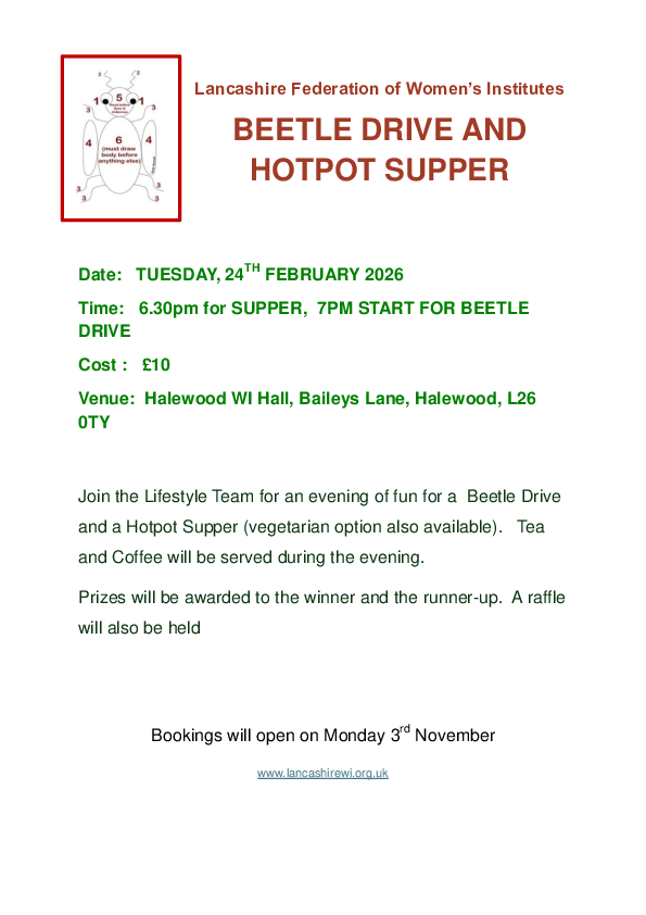 Beetle Drive &amp; Hot Pot Supper