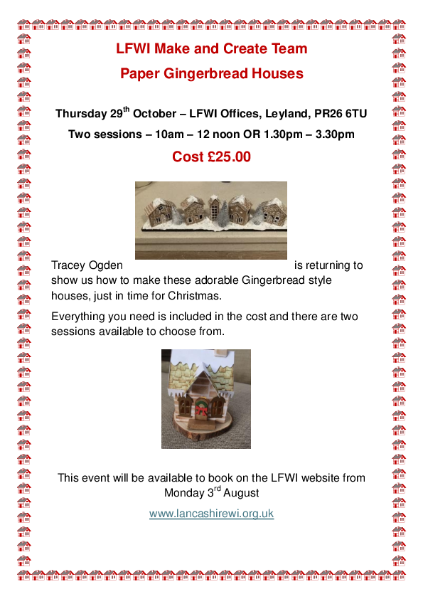Gingerbread Paper Houses Poster