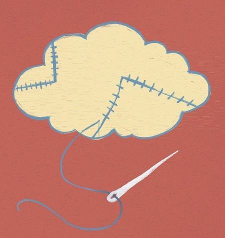  needle stitching a cloud 