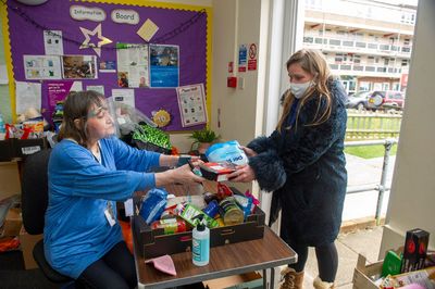 The food bank provides a lifeline for hundreds of KT1 residents