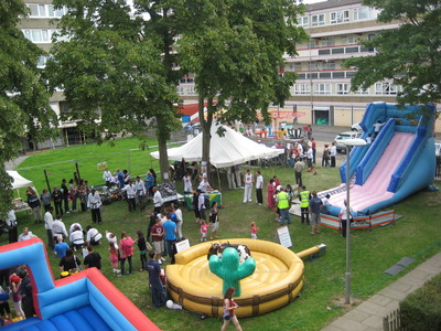 The fun day in full swing