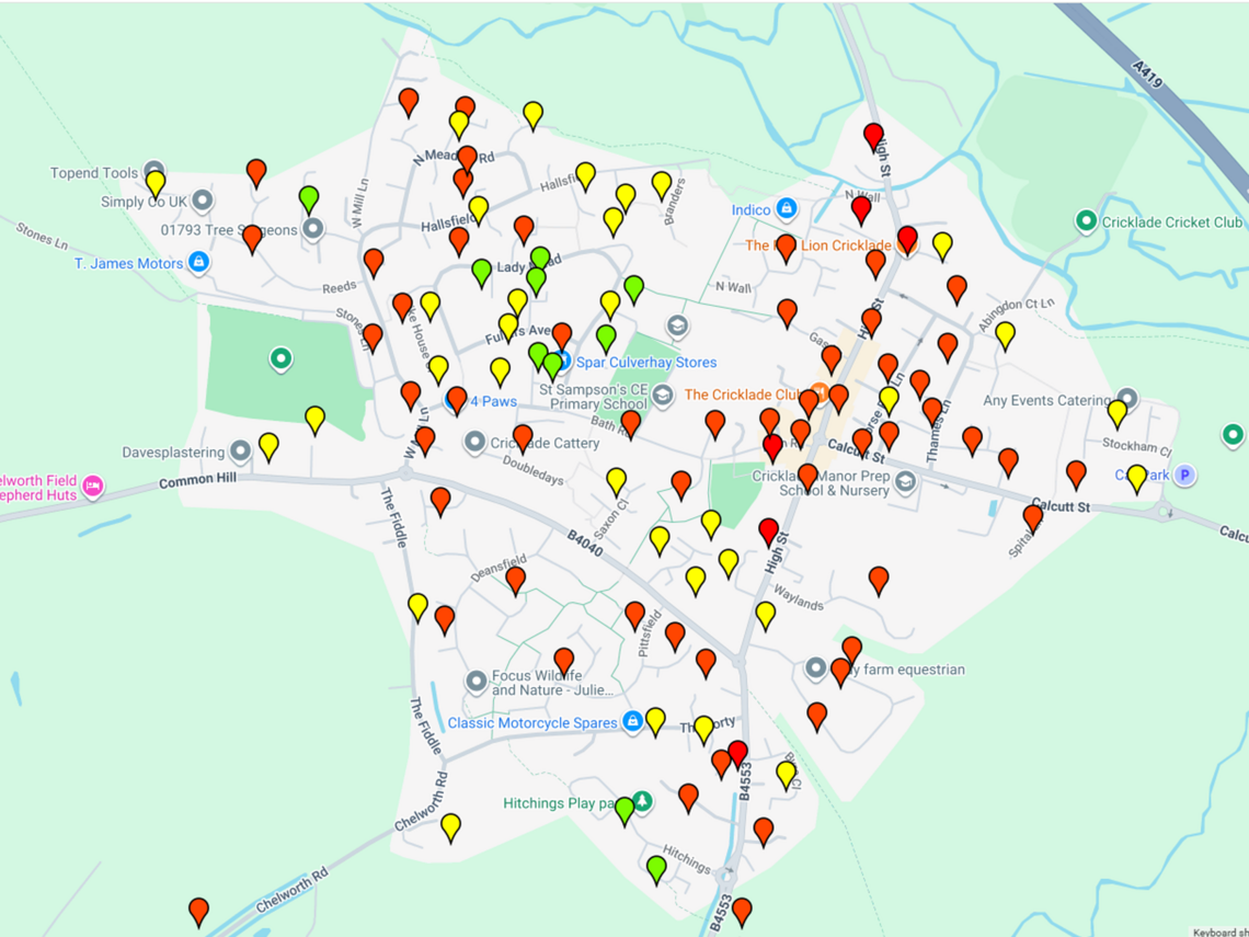 Cricklade EPC Map