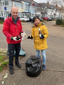 Litter Pickers at work 