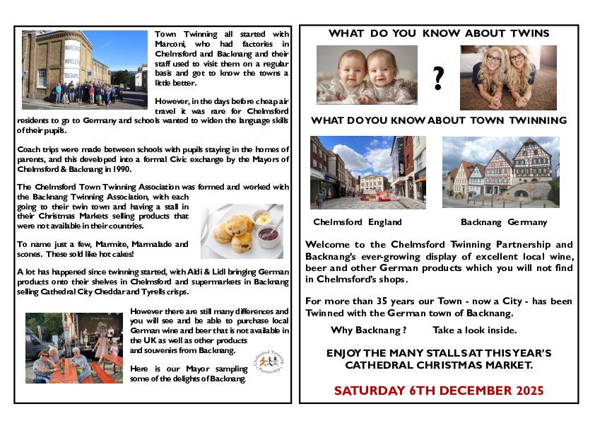 Twinning leaflet small