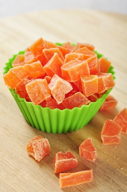 Crystallized Papaya