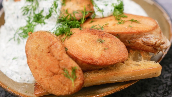 Pan fried Cod Roe