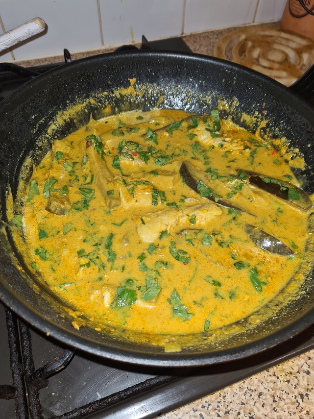 Prawns and Aubergines