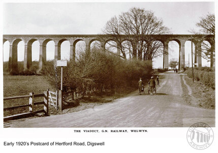 The Road (track) leading to the Viaduct arches