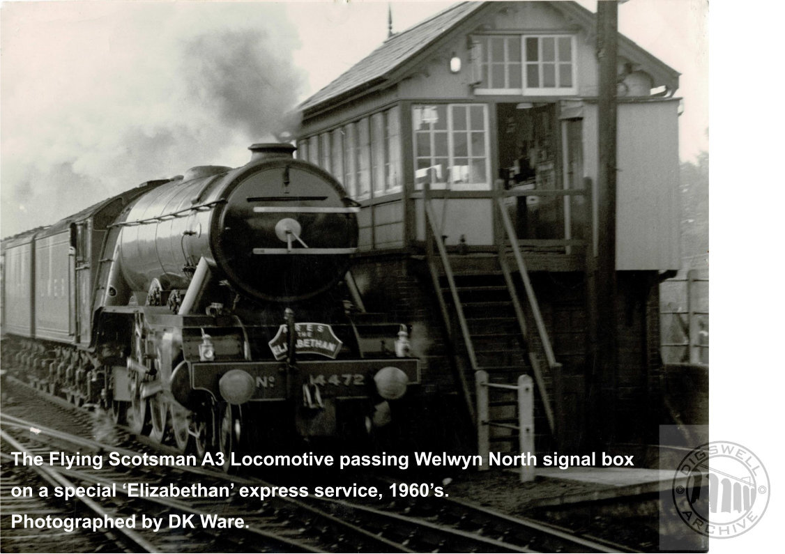 Flying Scotsman at Welwyn North, 1960s