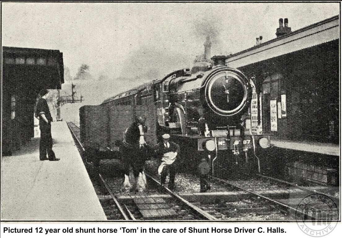 1920s LNER magazine clipping of Railway Shunt Horse 