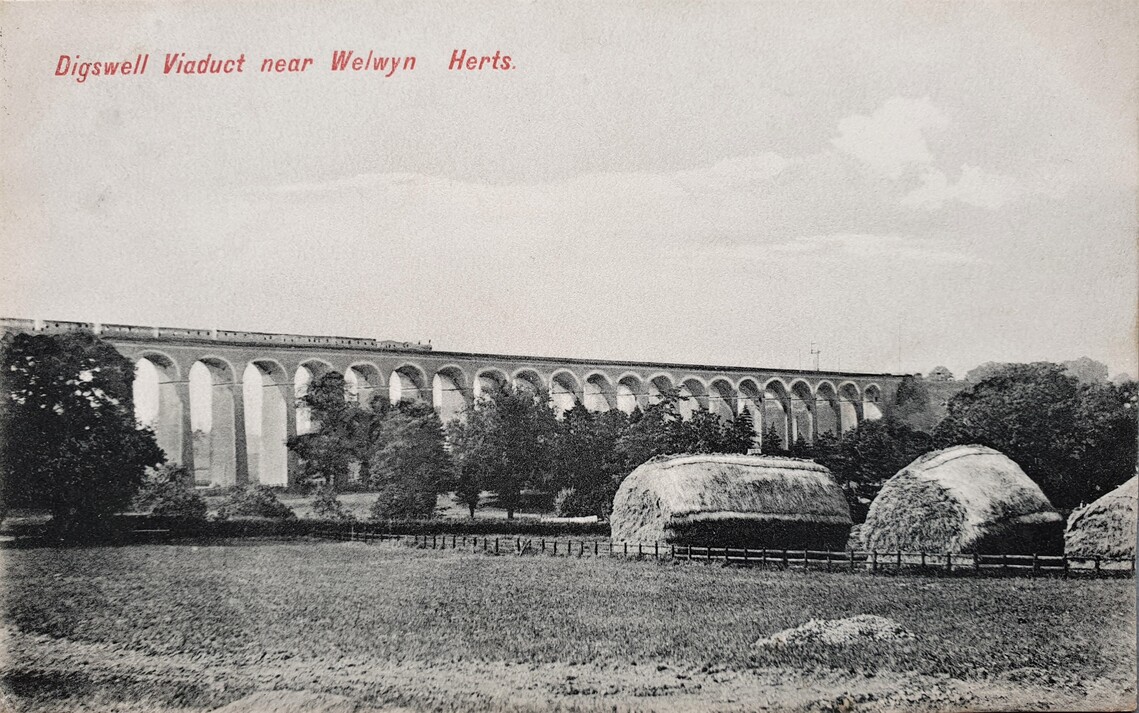 Postcard of Digswell Viaduct, undated
