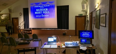 The play performed inside of the play, it's titled 'Murder Most Foul'