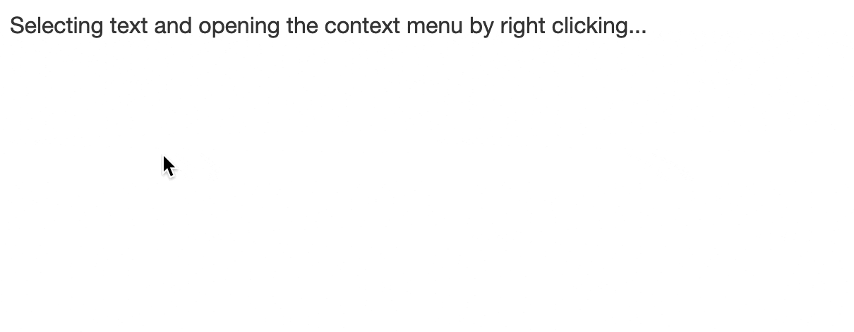 Context Menu Animation