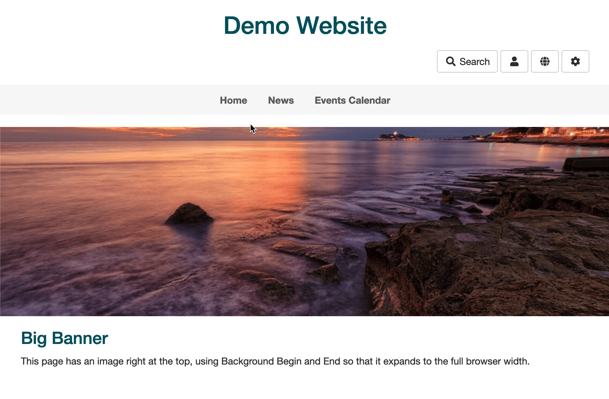 Page Section Negative Margin Animation