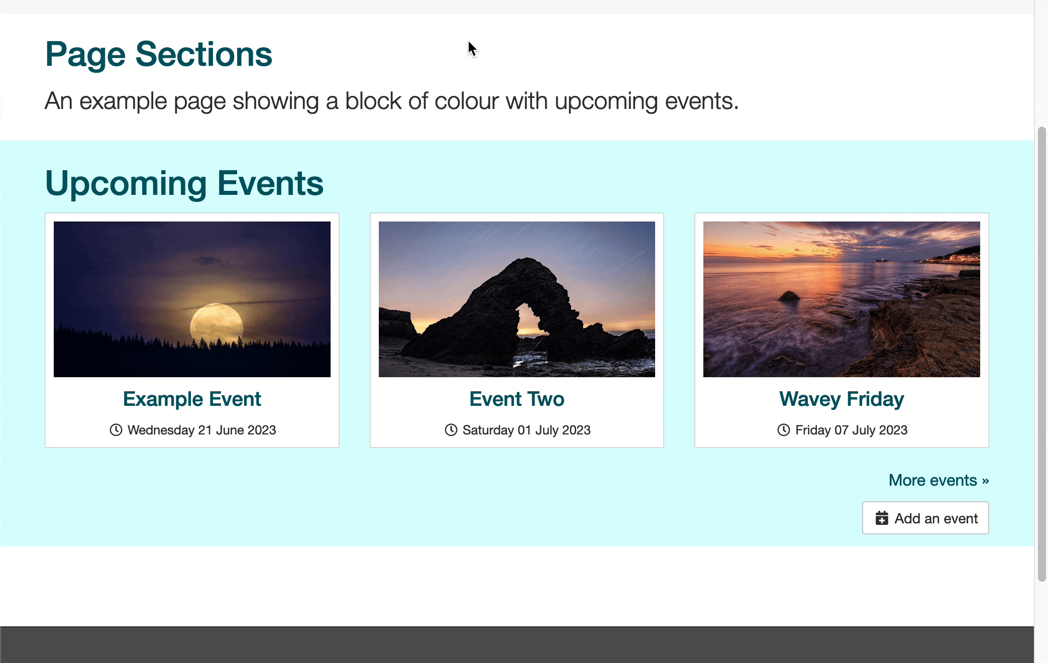 Page Section Padding Animation