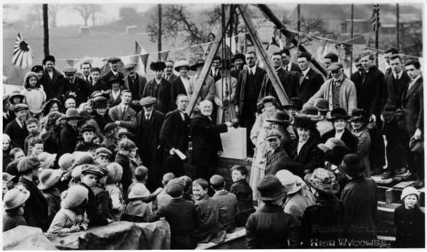 Laying Foundation Stone 1923