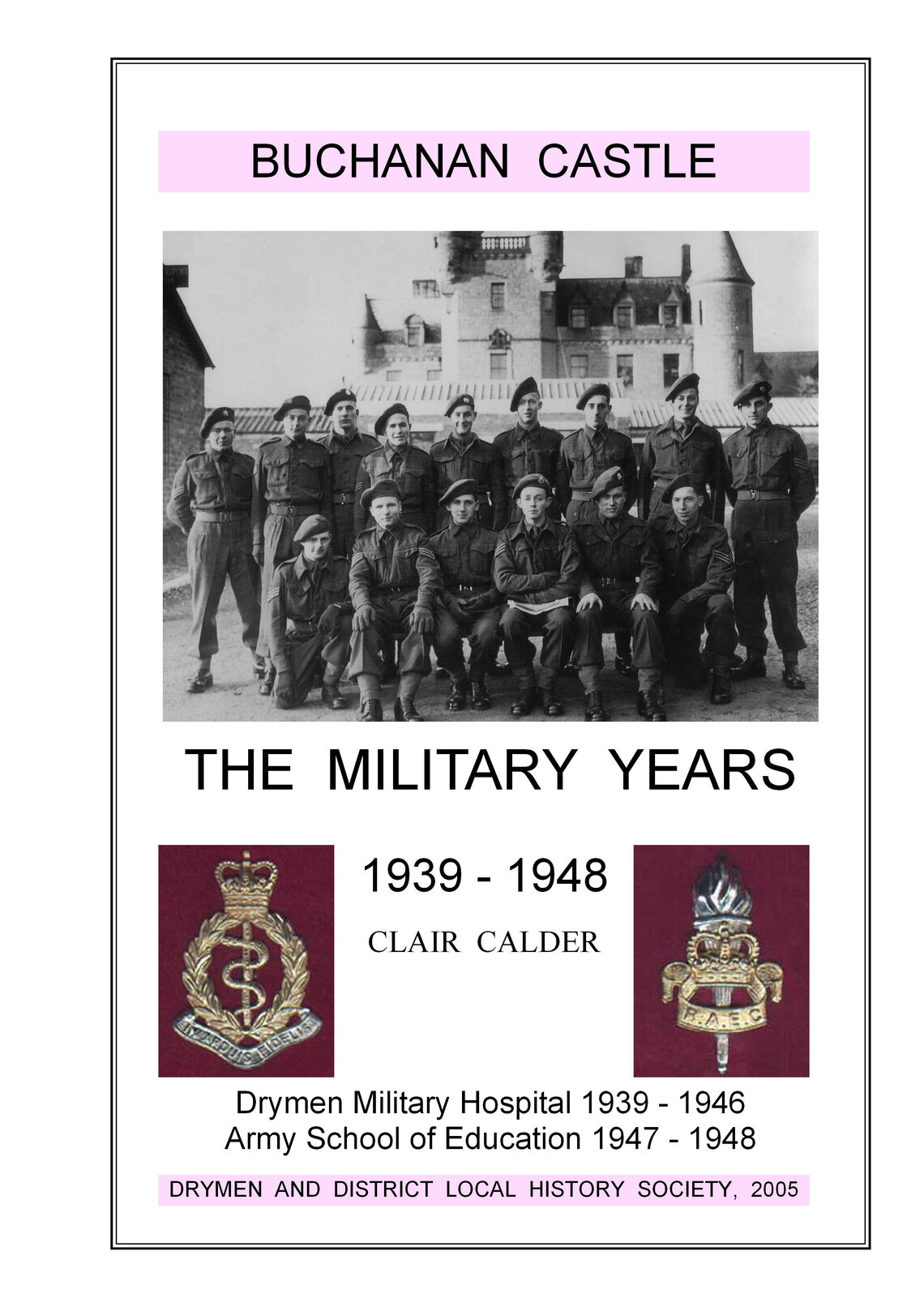 Buchanan Castle The Military Years Book Front Cover