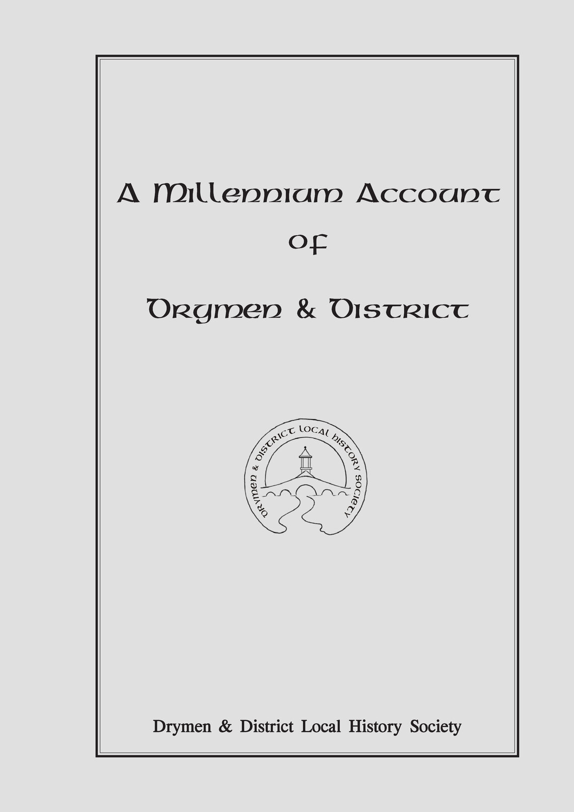 Millennium Account Book Front Cover