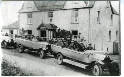 Charabancs Outside Buchanan Arms Hotel