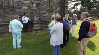 Our members at Cambuskenneth Abbey.
