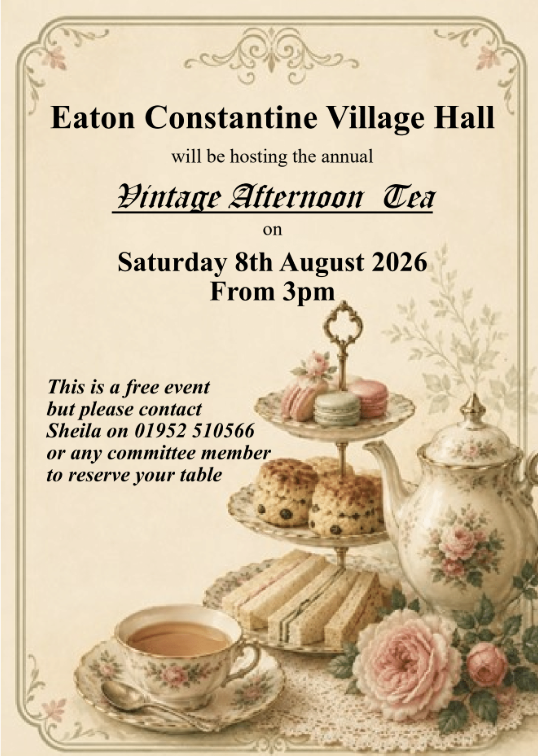 Afternoon Tea Event Poster