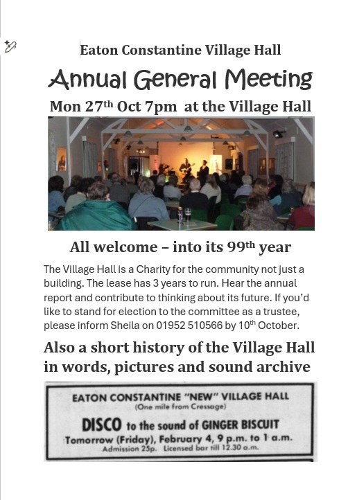 poster advertising AGM 