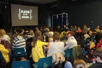 Film show in hall