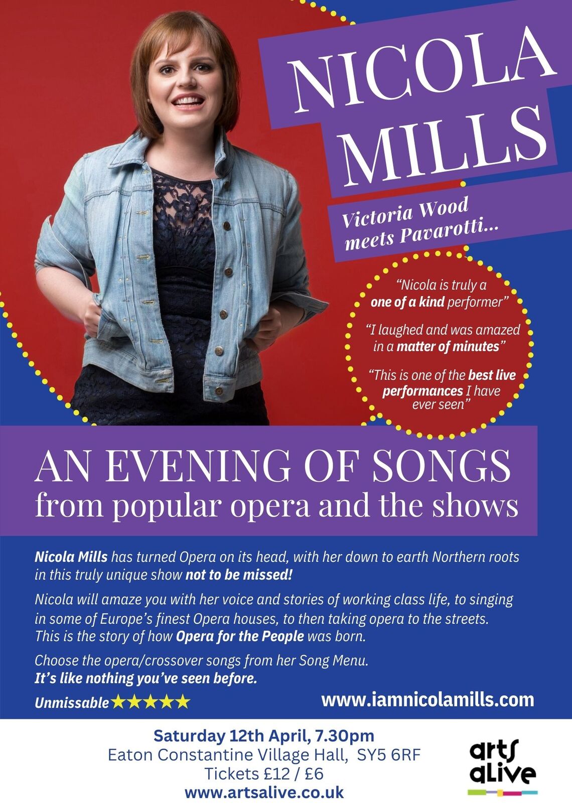 Nicola Mills event poster