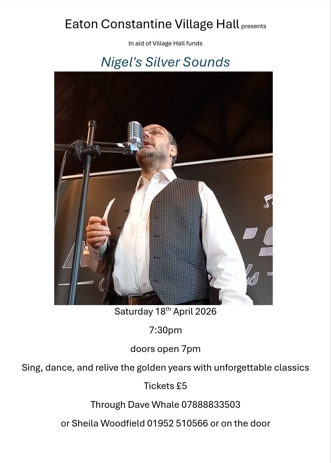 Poster advertising music event 