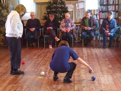Boccia Practice 