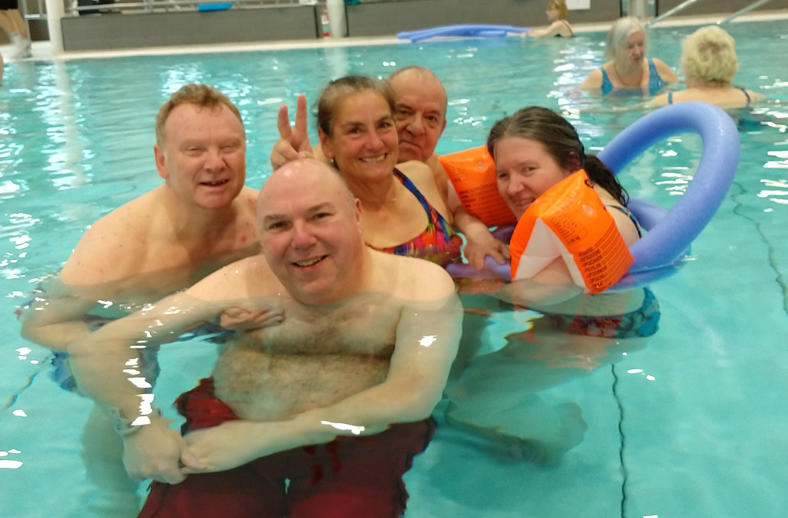 Photo of Members having fun in the pool