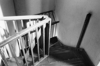 Rectory - Top of Back Stairs with Stairgate - 1980