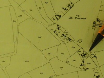 Rectory on the 1840 Tithe Map