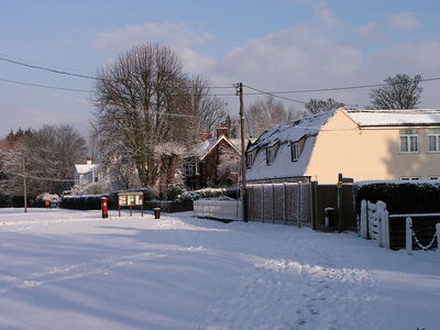 The former Post Office, Brandiston in the Snow - December 2009